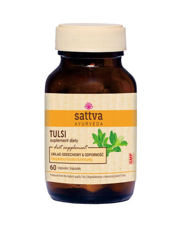 TULSI EKSTRAKT 60 KAPSUŁEK UKŁAD ODDECHOWY I ODPORNOŚĆ - SATTVA