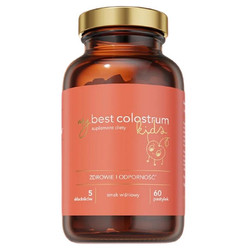 MyBestPharm MyBestColostrum Kids suplementy wspierający odporność dla dzieci diety 60 pastylek