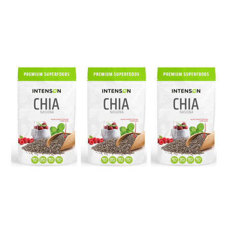 Zestaw: 3x Intenson Nasiona Chia 150 g