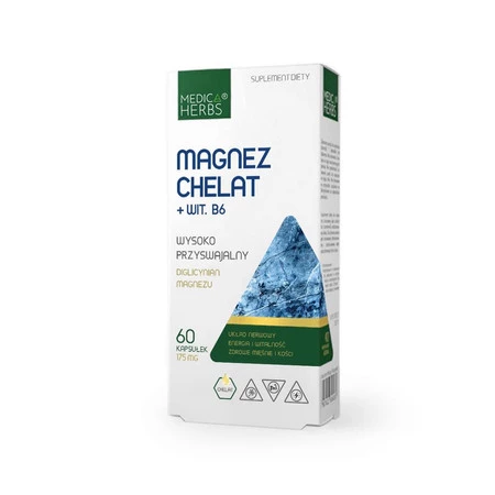 Medica Herbs Magnez Chelat + Wit. B 60 kaps