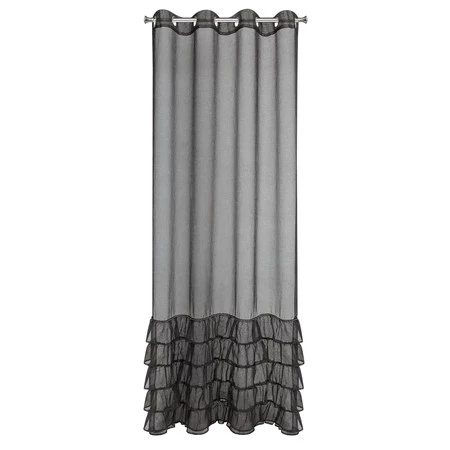 FIRANA GOTOWA CARLI 140 X 250 CM CZARNY