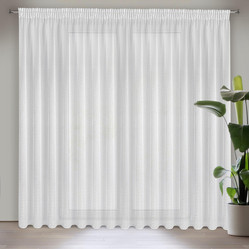 FIRANA GOTOWA SIBEL NA TAŚMIE 300 X 250 CM BIAŁY