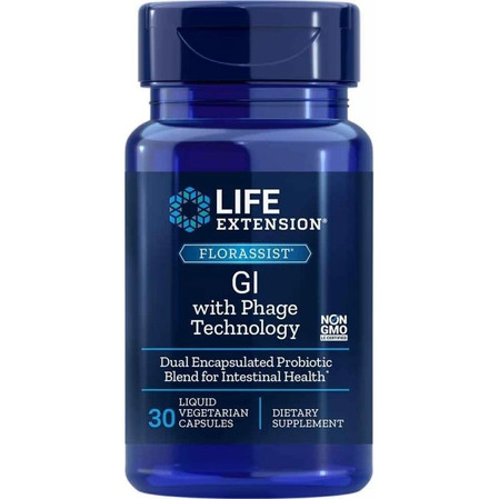 Life Extension Florassist Gl with Phage Technology 30 kaps.