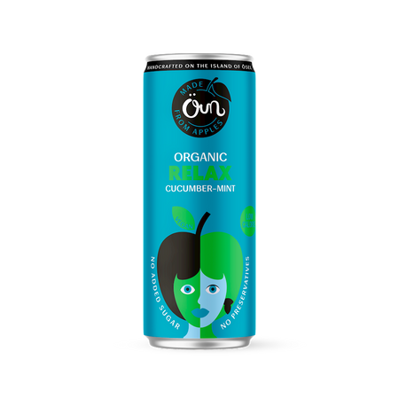 NAPÓJ NA RELAKS OGÓREK - MIĘTA BEZ DODATKU CUKRÓW BIO 250 ml -  ÖUN