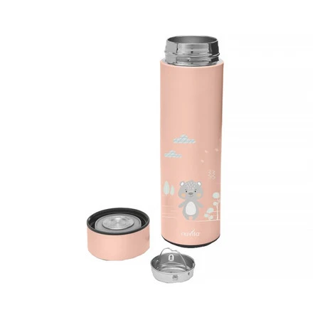 Nuvita, Termos z termometrem, Łososiowy, 500ml