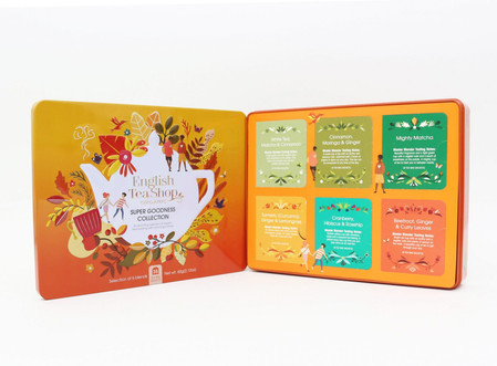 English Tea Shop Super Goodness Collection Kolekcja organicznych herbat w metalowej puszce 36 saszetek