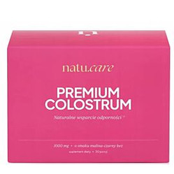 Natu Care Premium Colostrum 30 saszetek smak malina-czarny bez
