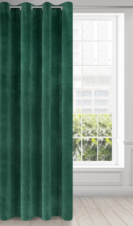 ZASŁONA GOTOWA VILLA 140 X 250 CM CIEMNOZIELONY