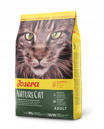 Josera NatureCat - Karma Dla Kotów Z Łososiem i Kurczakiem Bezbożowa - 10 kg