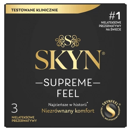 Supreme Feel cienkie nielatektowe prezerwatywy 3szt.