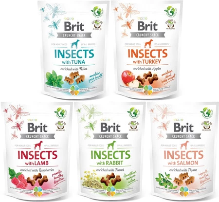 BRIT Care Dog Crunchy INSECTS Lamb Owady Jagnięcina 200g