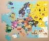Mudpuppy Puzzle Mapa Europy z elementami w kształcie państw  5+