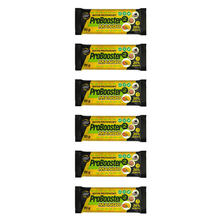 Zestaw 6x Zmiany Zmiany Baton ProBooster 2 Mango 70g