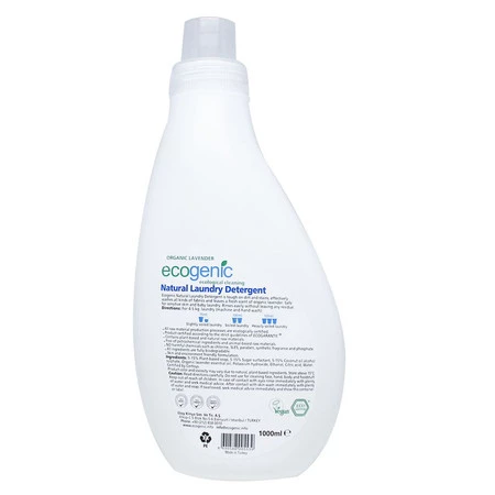 Ecogenic, Hipoalergiczny płyn do prania, Lawenda, 1000 ml