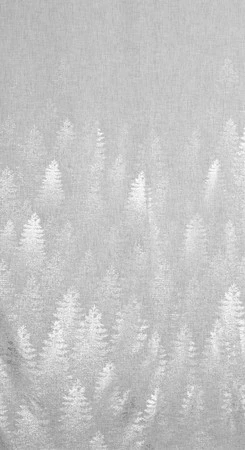 Firana gotowa z błyszczącym nadrukiem rozm.: 140 x 250 cm, kolor: biały