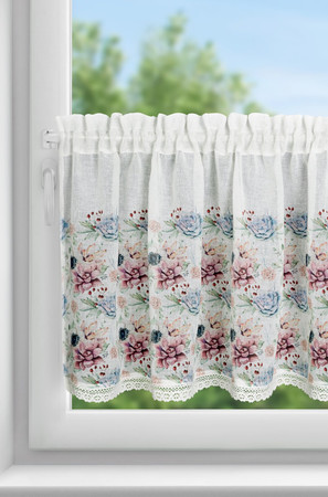 FIRANA GOTOWA DORA 150 X 60 CM BIAŁY