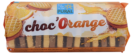 CIASTKA MARKIZY MINI Z KREMEM KAKAO - POMARAŃCZA BIO 85 g - PURAL