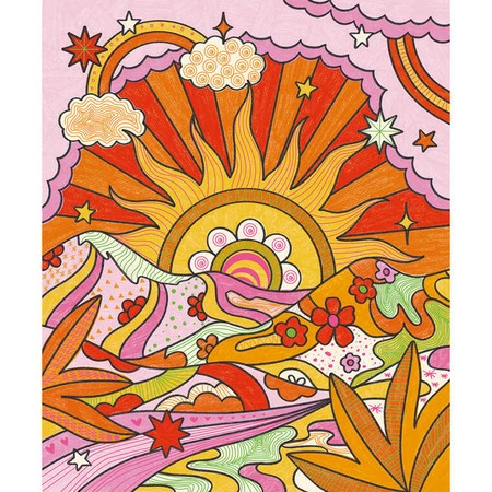 Janod Zestaw kreatywny Kontury i brokatowe wzory Kraina snów 8+