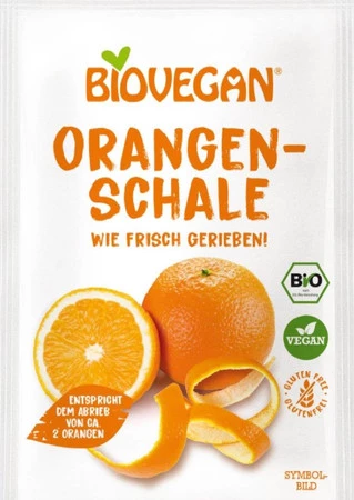 BIO VEGAN SKÓRKA POMARAŃCZY SUSZONA SPROSZKOWANA BEZGLUTENOWA BIO 9 g