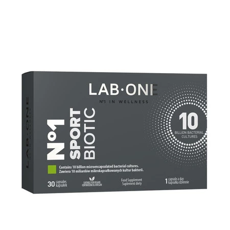 LAB ONE N°1 SportBiotic Poprawa regeneracji i sprawności 30 kaps.