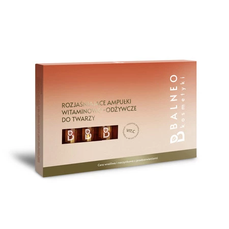 Balneokosmetyki - Rozjaśniające ampułki witaminowo-odżywcze do twarzy 5x5ml
