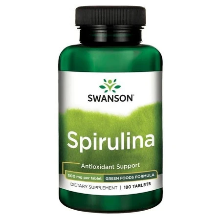 Swanson Spirulina 500 Mg 180 T Oczyszczanie