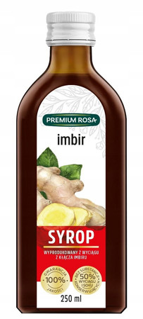 Premium Rosa Syrop z imbiru 250 ml