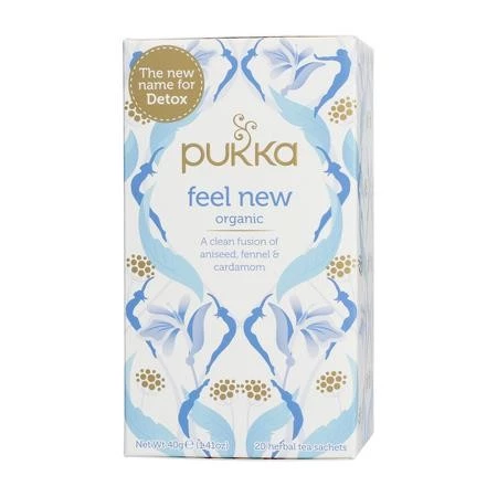 Pukka Herbs − PUKKA FEEL NEW BIO, herbata ziołowa − 20 saszetek