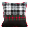 POSZEWKA ŚWIATECZNA SANTA02 45 X 45 CM CZARNY
