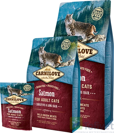 CARNILOVE Cat Adult Salmon Sensitive ŁOSOŚ 2kg