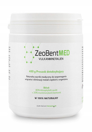 ZeoBentMED Zeolit + Bentonit proszek 400 g - wyrób medyczny