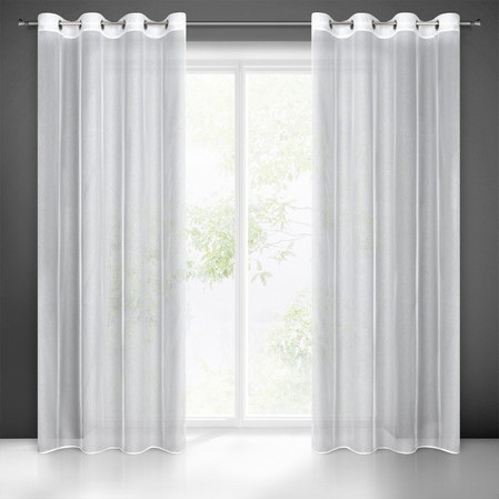 FIRANA GOTOWA TAMINA 140 X 250 CM BIAŁY