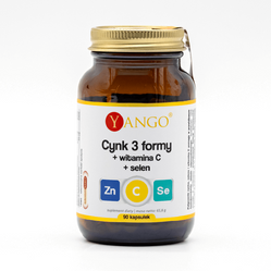 Yango Cynk 3 formy + wit. C + selen 90 kaps.