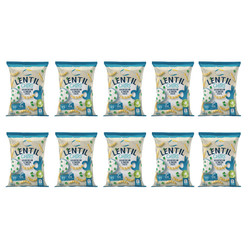 Zestaw 10x Chipsy z czerwonej soczewicy o smaku śmietany i cebuli 100 g