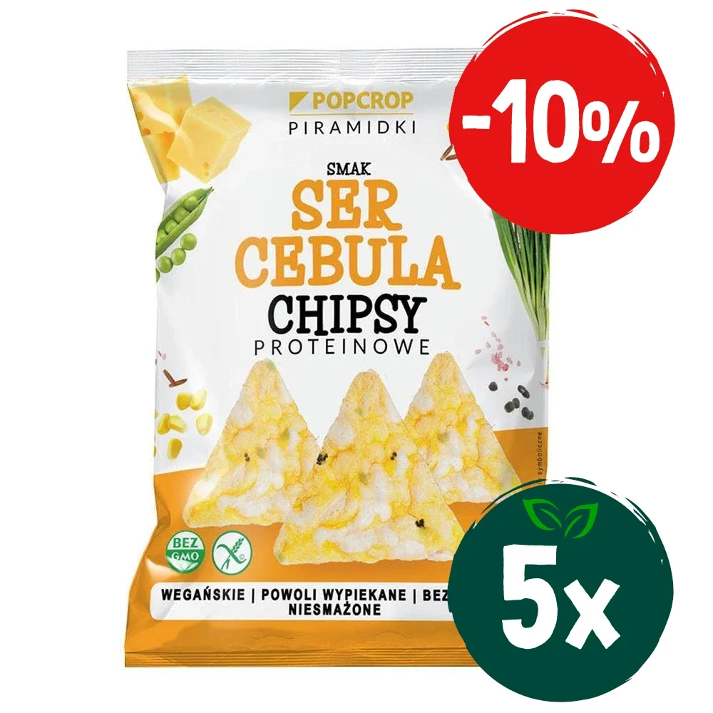 Zestaw: 5x Piramidki proteinowe serowo-cebulowe 60 g - Nabea.pl
