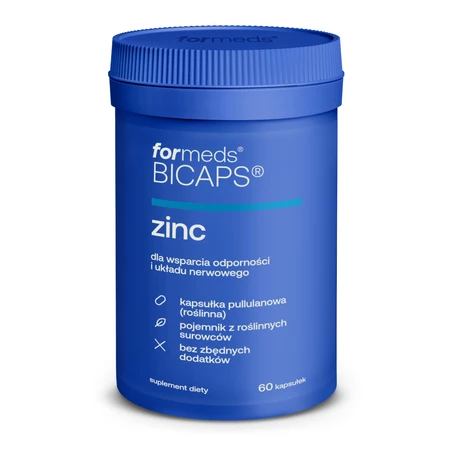 Formeds Bicaps Zinc 25 mg na wsparcie odporności 60 kaps.