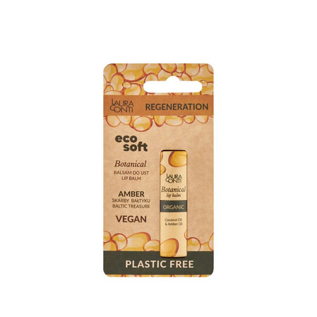 EcoSoft, Balsam do ust, Botanical Organic, ZERO WASTE, Bursztyn, 7,2 ml