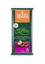 Trapa − Czekolada mleczna crunchy ze stewią − 75 g