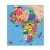 Mudpuppy Puzzle konturowe Mapa Afryki 70 elementów 5+