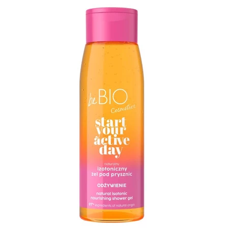 beBIO Start Your Active Day Naturalny Izotoniczny żel pod prysznic Odżywienie 400ml
