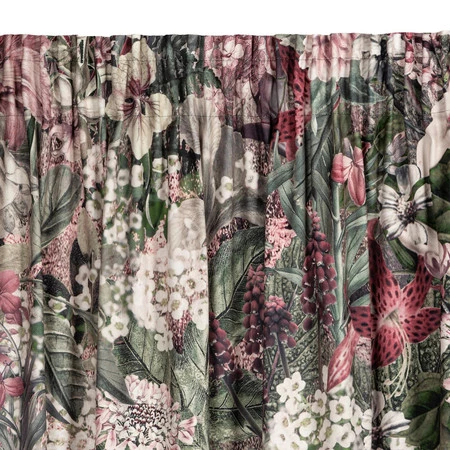 ZASŁONA GOTOWA GLORY NA TAŚMIE 140 X 270 CM ZIELONY