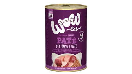 Zestaw 10x WOW CAT Senior Geflugel Ente - drób z kaczką dla kota seniora (400g)