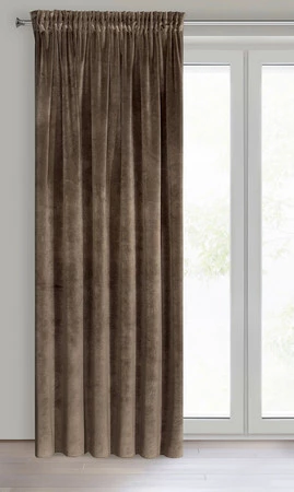 ZASŁONA GOTOWA VILLA NA TAŚMIE 140 X 270 CM BRĄZOWY