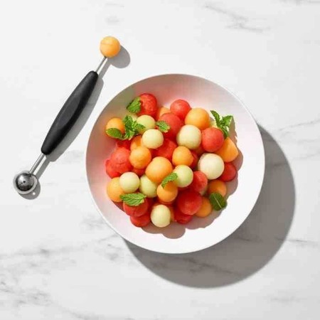 OXO-Łyżka podwójna do melona stalowa, czarna, Good