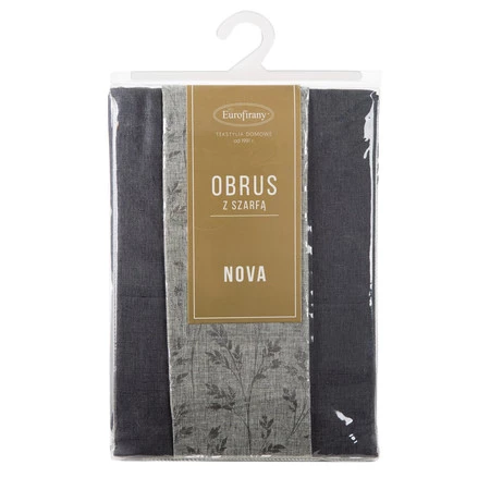 OBRUS ANITA 6 140 X 260 CM STALOWY