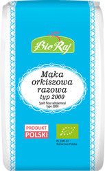 MĄKA ORKISZOWA RAZOWA TYP 2000 BIO 1 kg - BIO RAJ
