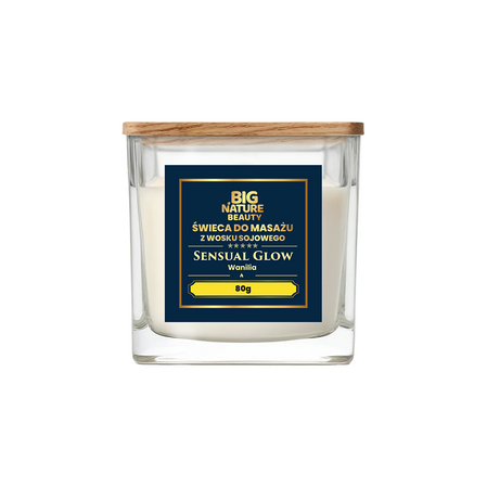 Big Nature Świeca sojowa do masażu Wanilia 80g