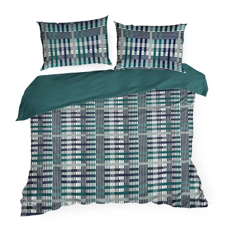 Komplet pościeli satynowej Nika 47, 160 x 200 cm, Ciemnoturkusowy