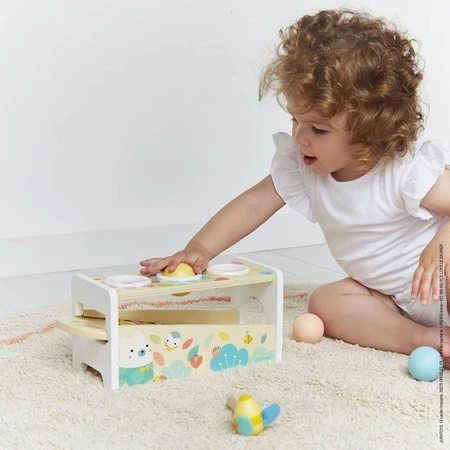 Janod Drewniane cymbałki z kulodromem Pure