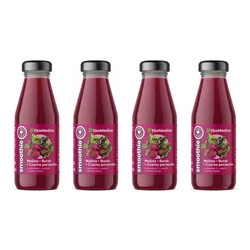 Zestaw 4x EkaMedica Smoothie malina-burak-czarna porzeczka 250ml